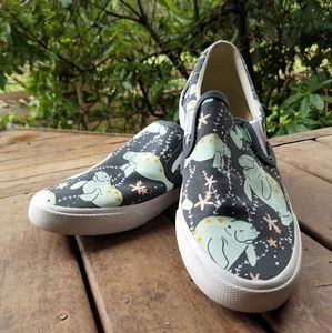 Manatee Print Slip-on Shoe